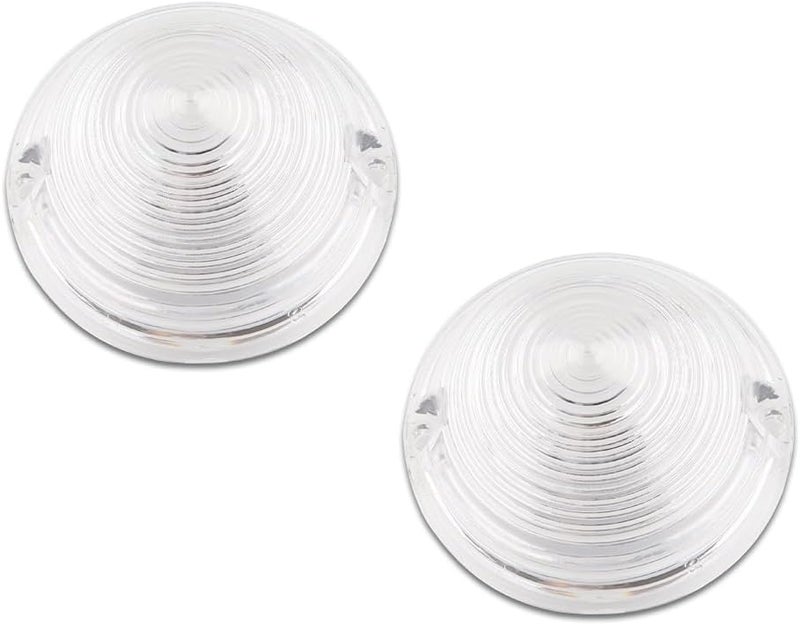MOTRUM Tail Light Lens Compatible with Cadillac Commercial Chassis & Cadillac DeVille 1958, [DOT] [IP67 Waterproof] Tail Lamp Lens (Left + Right), 1 Pair, Clear Lens - Image 1